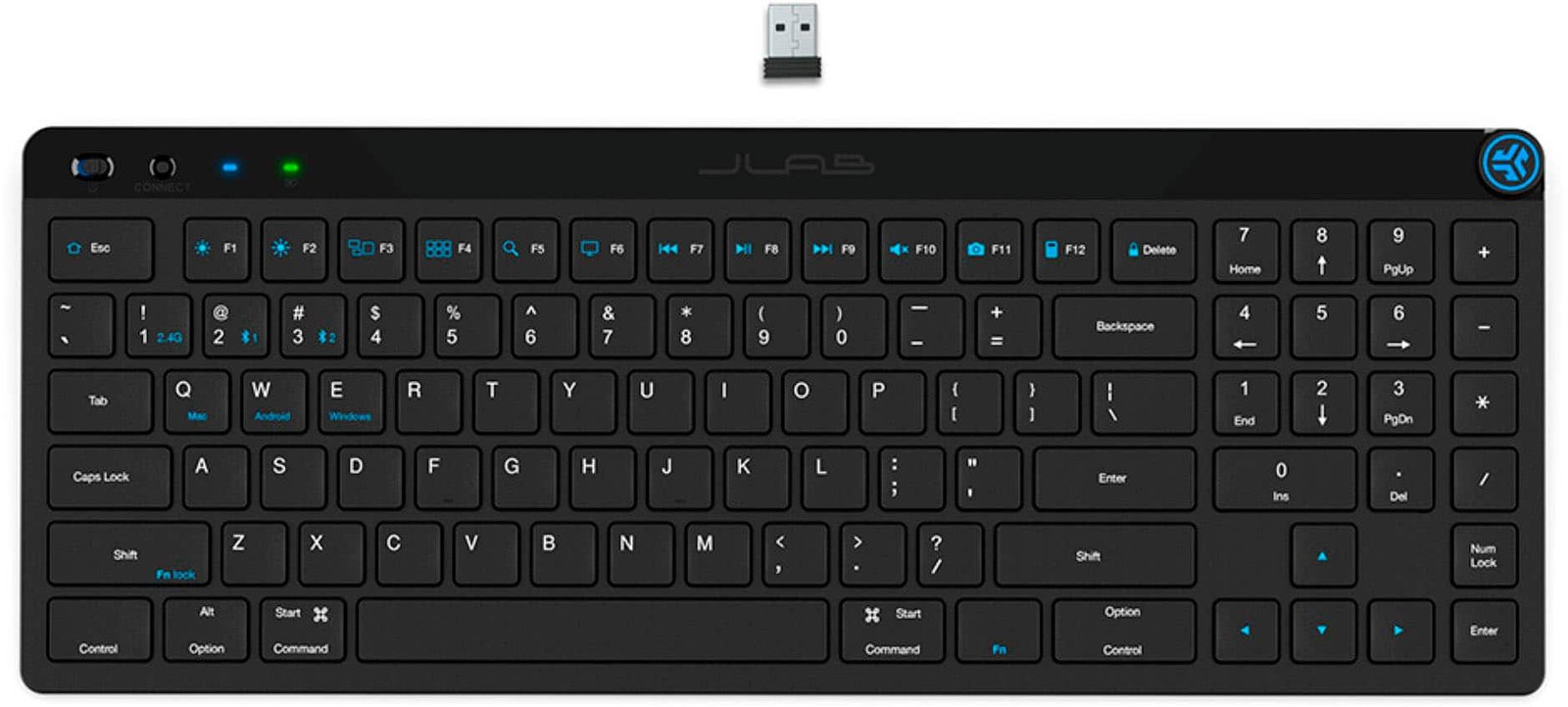 JLab - JBuds Wireless Keyboard - Black - Image 3