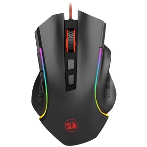 REDRAGON - M602A-RGB Wired Gaming Mouse, 7200 DPI, RGB, 8 Backlit Modes, Ergonomic, 7 Programmable Buttons for Windows PC Gamers - Wired - Black
