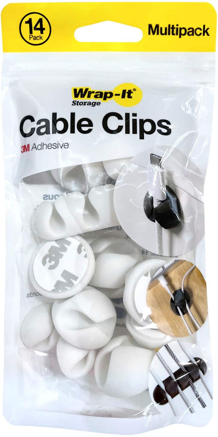 Wrap-It Storage - Cable Clips - White