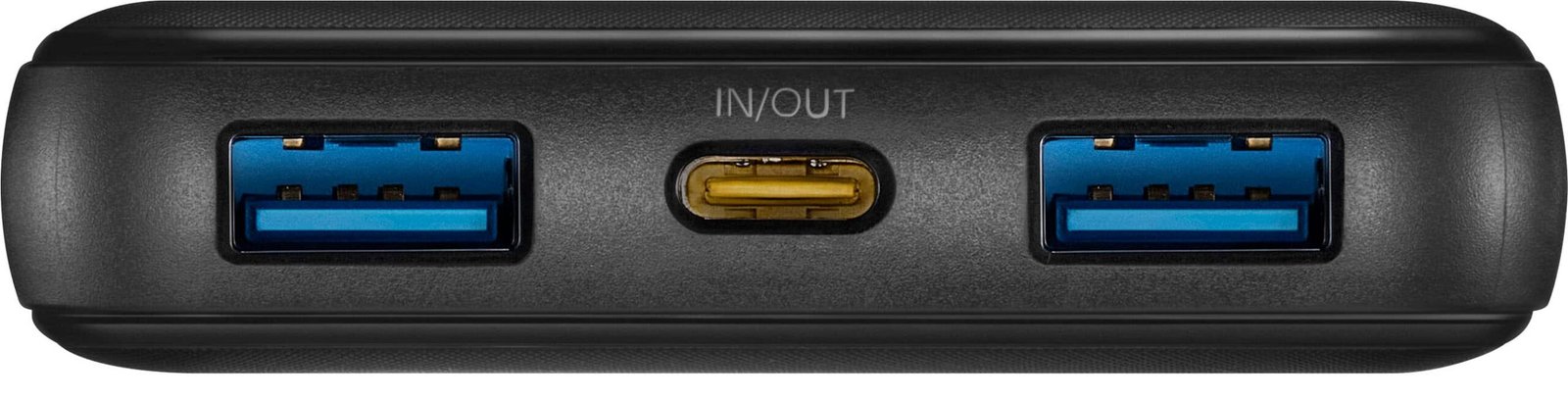 Best Buy essentials™ - 20W 10,000mAh Portable Charger for Most Smartphones, Tablets and USB Devices - Black - Image 3
