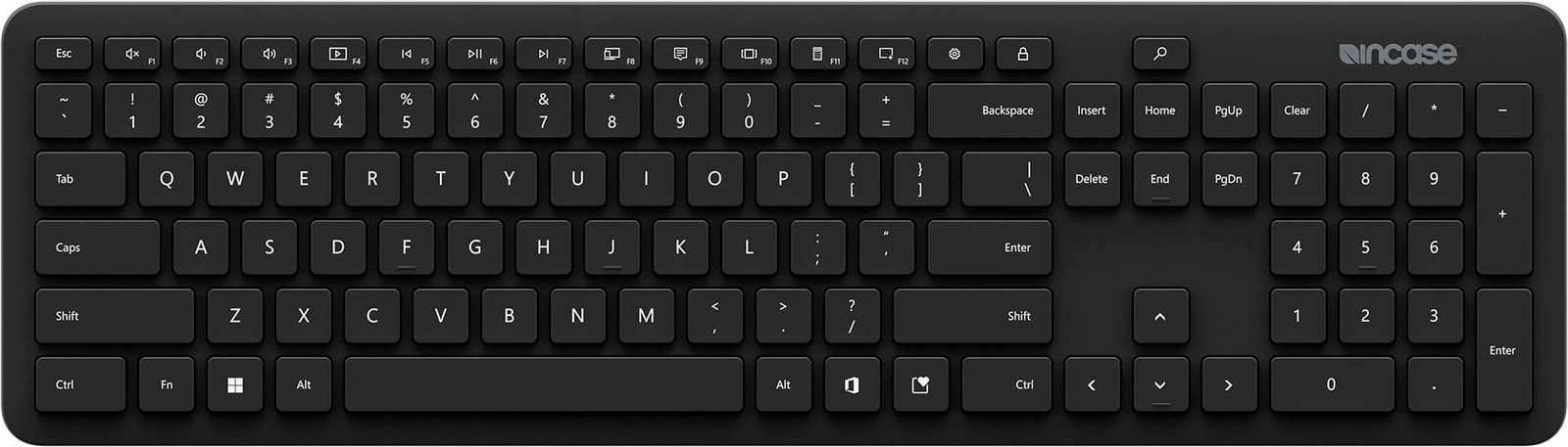 Incase - Bluetooth Keyboard EN Layout Designed by Microsoft - Black